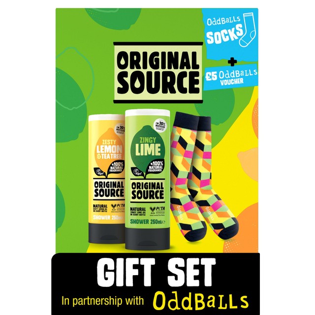 Original Source Lemon Tea Tree Lime body wash gift set 2x250ml, imported from the UK