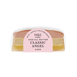 M&S M&S Classic Angel Cake Vanilla Buttercream Iced Butter Sponge Cake 285g- Buy online at McGrocer