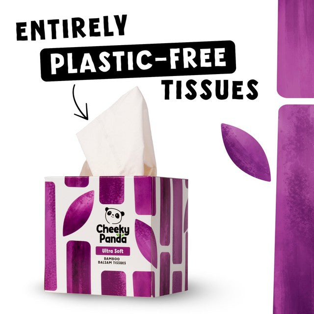The Cheeky Panda bamboo balsam 4ply cube tissues 48 pack (British brand)