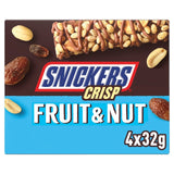 M&S Snickers Crisp Fruit & Nut Chocolate Snack Bars 128g Multipack- Buy online at McGrocer