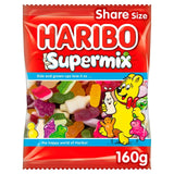 M&S Haribo Super Mix Fruit and Milk Flavour Gums Sharing Bag 160g- Buy online at McGrocer