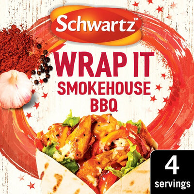 M&S Schwartz Wrap It Smokehouse BBQ Recipe Mix 30g- Buy online at McGrocer