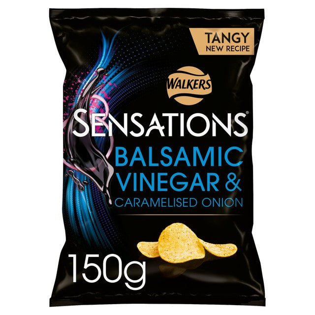 Sensations Balsamic Vinegar & Caramelised Onion Potato Crisps 150g (British brand)