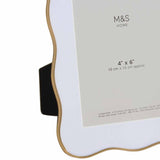 M&S Wiggle double photo frame 4x6 gold (British brand)