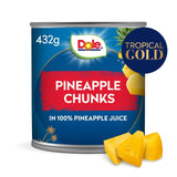 Dole pineapple chunks in juice 432g - British product