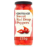 Cooks & Co sweety drop red pickled peppers 235g - British product