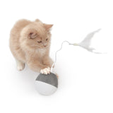 Catit Pixi Spinner White & Grey electronic interactive cat toy - British product