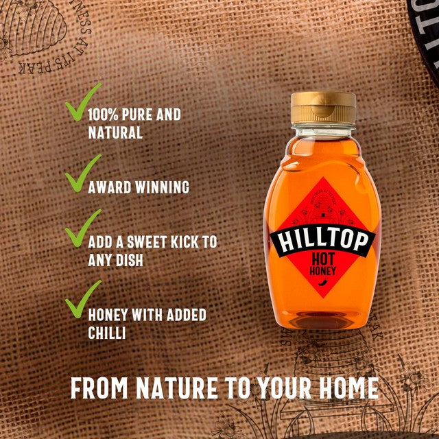 Hilltop Honey hot honey 340g, UK version