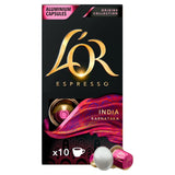 M&S L'OR India Coffee Pods Intensity 10 x10 Pack- Buy online at McGrocer