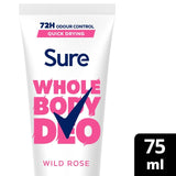 M&S Sure Women Wild Rose Whole Body Deodorant Cream 75ml- Buy online at McGrocer