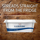 Lurpak Spreadable Butter Slightly Salted 250g, imported from the UK