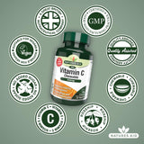 Natures Aid chewable Vitamin C tablets 500mg, imported from the UK