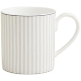 M&S Collection Hampton Stripe Mug, One Size, Grey Mix