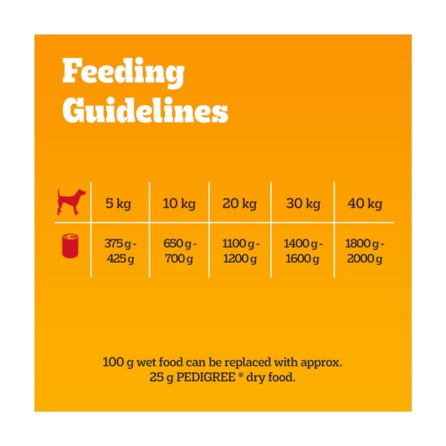 Pedigree adult wet dog food mixed in gravy 6 x 400g, imported from the UK