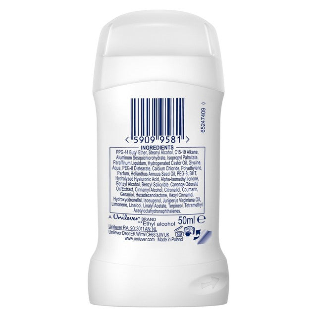 Dove invisible anti-perspirant stick 50ml - British product