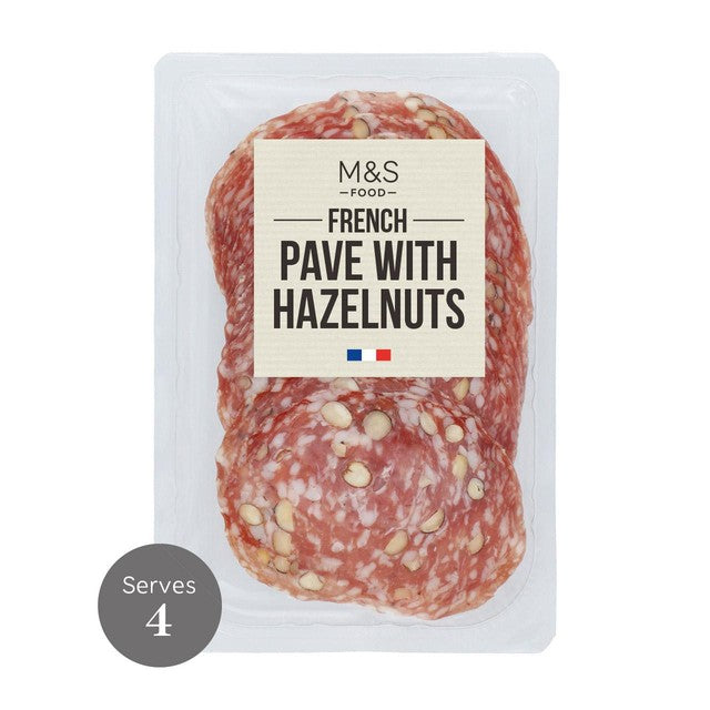 M&S salami with hazelnuts - British product