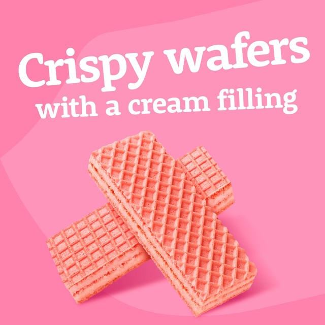 McVitie's Tasties Pink Wafer Biscuits 100g, imported from the UK