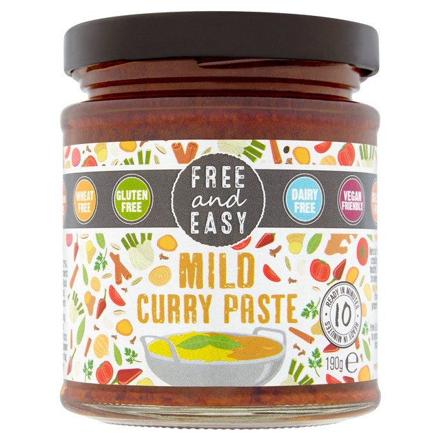 Free & Easy mild curry paste 190g - British product