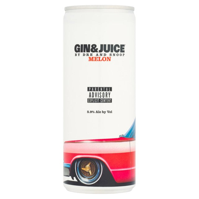 Gin & Juice melon flavoured canned gin cocktail 250ml, UK version