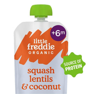 Little Freddie Organic Butternut Squash Baby Food Pouch 6+ Months 100g