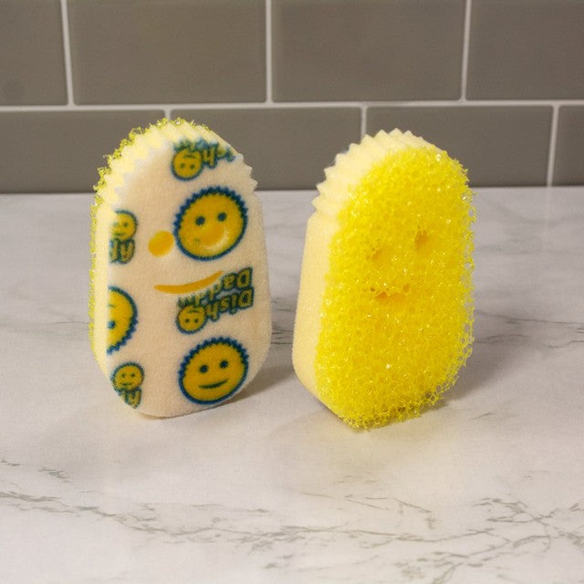 Scrub Daddy dishwand refill head yellow 2 pack (British brand)