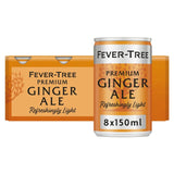 M&S Fever-Tree Refreshingly Light Ginger Ale Cans 8 x 150ml- Buy online at McGrocer