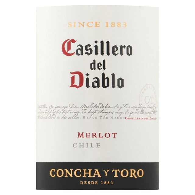 Casillero del Diablo Merlot red wine 75cl - British product