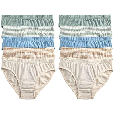 M&S Jungen Baumwolle rein Streifen & Unifarben Unterhosen Mehrfarbig Jungen Unterhosen 9-10 Jahre