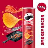 Pringles Smokey Bacon crisps 165g - British product