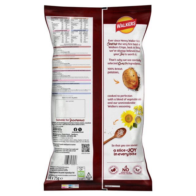 Walkers Meaty Variety crisps 12 pack, imported from the UK
