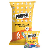 Propercorn sweet and salty popcorn 6 x 14g, imported from the UK