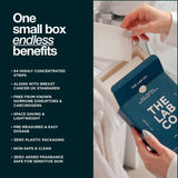 The Lab Co. non bio fragrance free laundry detergent sheets 64 loads (British brand)