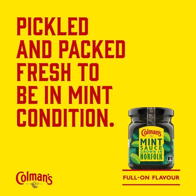 Colman's mint sauce 165g jar - British product
