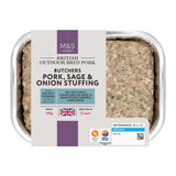 M&S pork sage onion stuffing 340g, imported from the UK