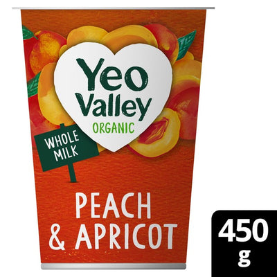 M&S Yeo Valley Organic Peach & Apricot Yogurt 450g- Buy online at McGrocer