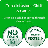 John West chilli and garlic canned tuna infusions 80g, UK version