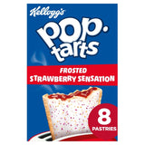 M&S Kellogg's Pop Tarts Frosted Strawberry Sensation Pastry Snacks 8 x 48g- Buy online at McGrocer