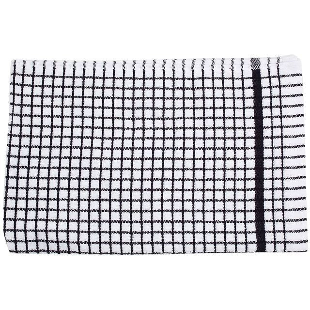 Samuel Lamont Poli-dri cotton tea towel in black, 70cm, imported from the UK