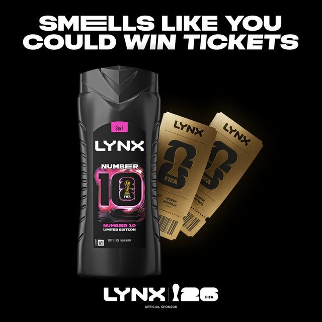 Lynx shower gel Number 10 FIFA limited edition, imported from the UK