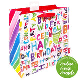 M&S Deva Designs Happy Bright Medium Paper Gift Bag- Buy online at McGrocer
