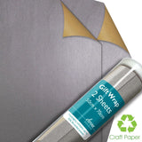 Papier cadeau argenté Deva Designs (2 feuilles par paquet)