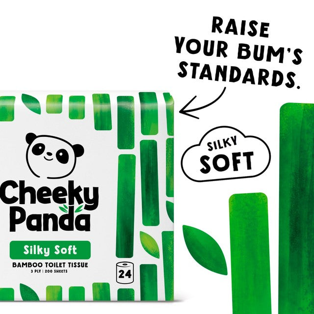 The Cheeky Panda Bamboo Toilet Tissue 24 Roll 200 Sheets - British product