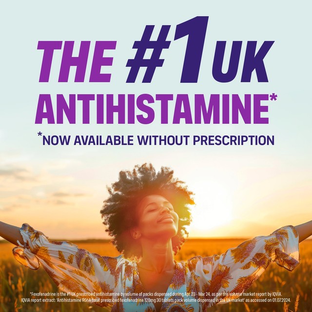 Galpharm TreatHay Fexofenadine 120mg hayfever tablets 10 pack, UK version