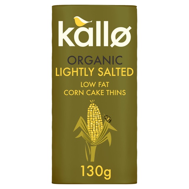 Kallo lightly salted corn cake thins 130g, UK version