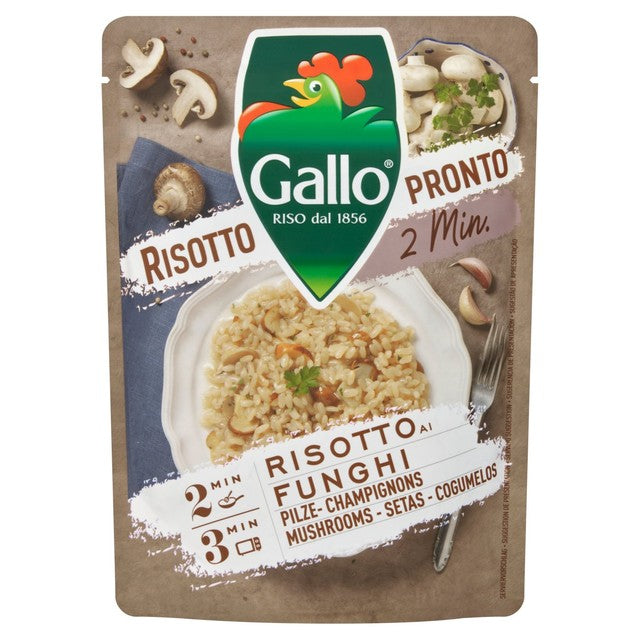 Riso Gallo mushroom risotto 250g, imported from the UK