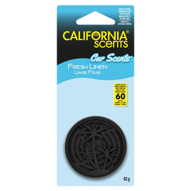 California Scents car air freshener Fresh Linen 42g - British product