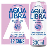 M&S Aqua Libra Raspberry and Blackcurrant Infused Sparkling Water Drink 12 x 330ml- Buy online at McGrocer
