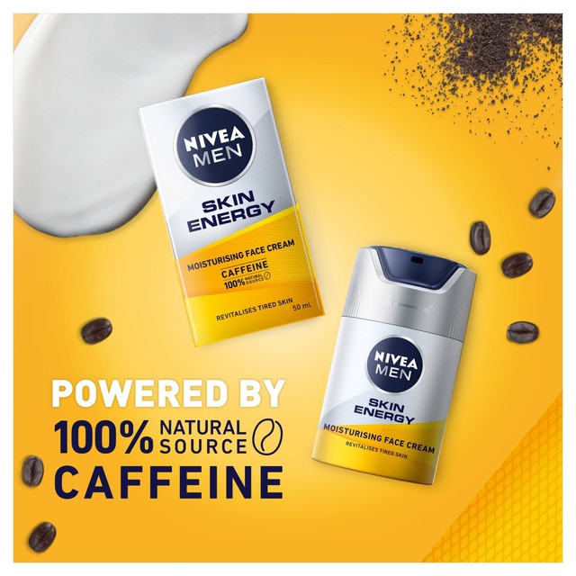 Nivea Men Active Energy Skin Revitaliser Face Cream 50ml, imported from the UK