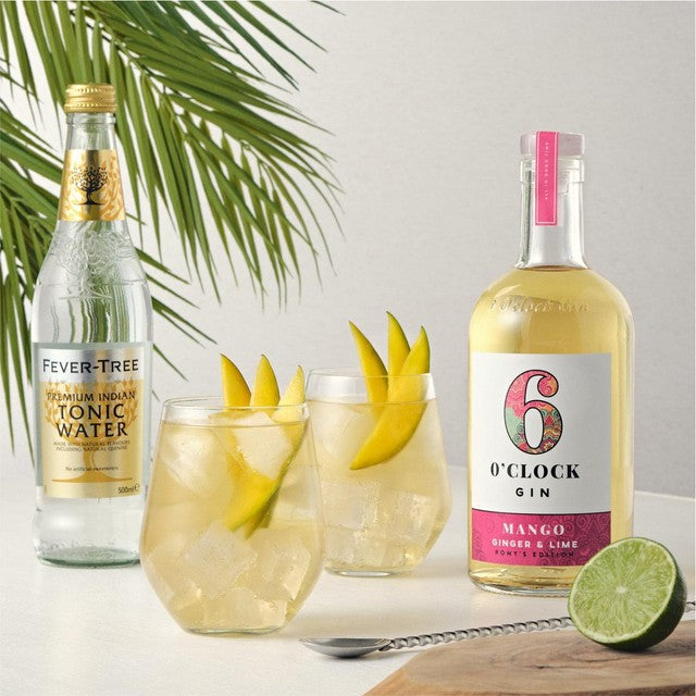 6 O'clock Gin mango ginger lime gin 70cl, imported from the UK