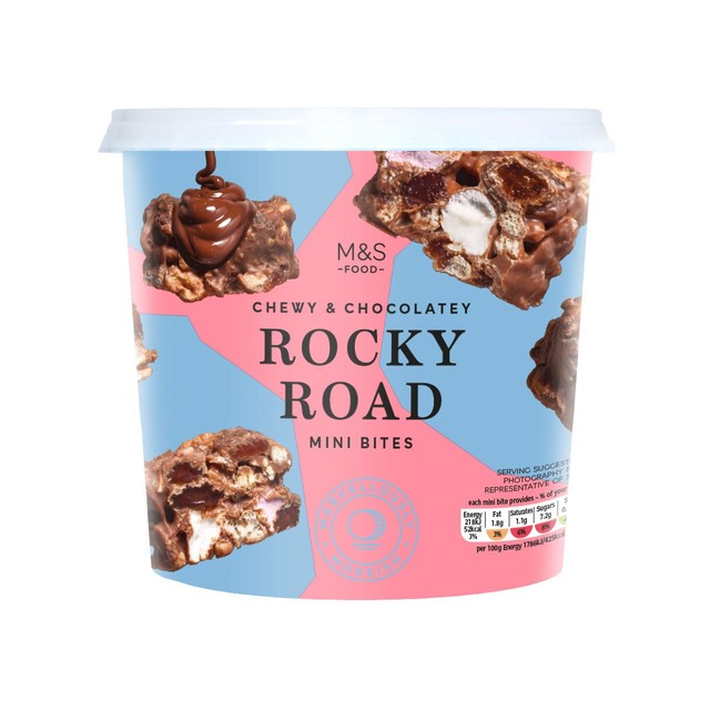 M&S Rocky Road Mini Bites Milk Chocolate 210g, UK version